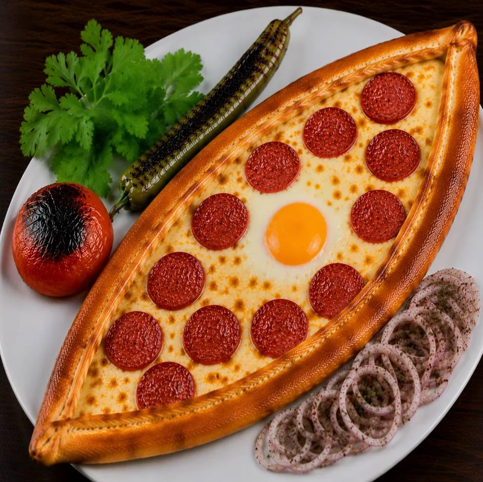 Kaşarlı Pide (Yumurtalı - Sucuklu)